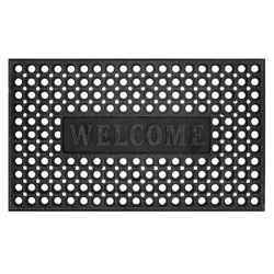 Rohožka pred dvere 45x75 cm SPRINGOS HA7537 čierna