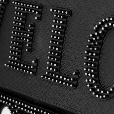 Rohožka pred dvere 45x75 cm SPRINGOS HA7537 čierna