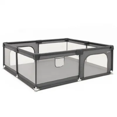 Detská ohrádka 180x150x66 cm SPRINGOS HA7528 šedá