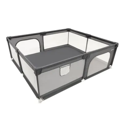 Detská ohrádka 180x150x66 cm SPRINGOS HA7528 šedá