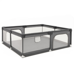 Detská ohrádka 200x180x66 cm SPRINGOS HA7529 sivá