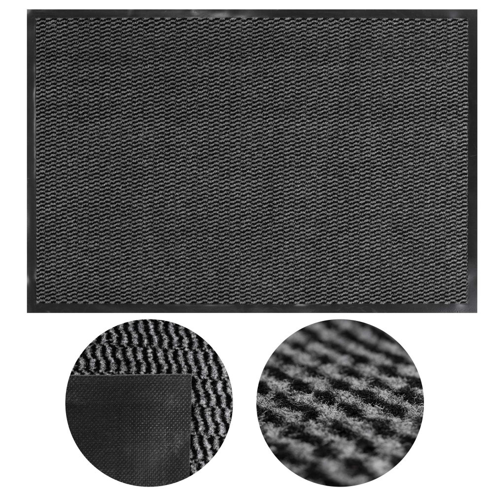 Rohožka pred dvere 60x90 cm SPRINGOS HA7533 čierna