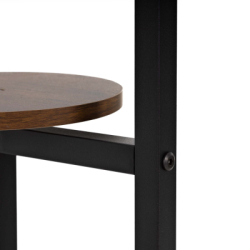 Kovový stojan na kvety 86 cm SPRINGOS GA0219 tmavo hnedý