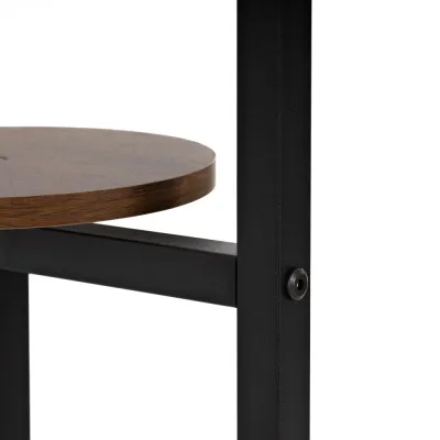 Kovový stojan na kvety 86 cm SPRINGOS GA0219 tmavo hnedý