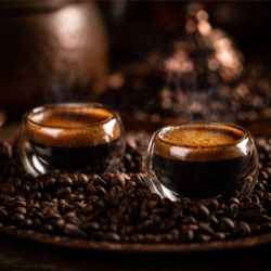 Sklenený hrnček na kávu 300 ml SPRINGOS HA7351