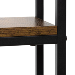 Kovový stojan na kvety 67 cm SPRINGOS GA0210 tmavo hnedý