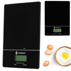 Kuchynská váha SPRINGOS HA7569 čierna