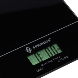 Kuchynská váha SPRINGOS HA7569 čierna