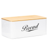 Chlebník s bambusovým vekom SPRINGOS KI0165 biely