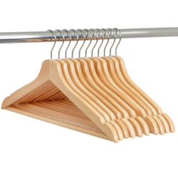 Drevené ramienka 10 ks SPRINGOS HG0085 prírodný