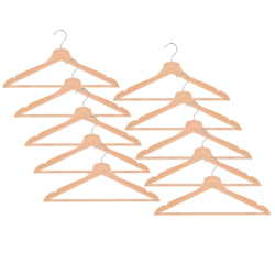 Drevené ramienka 10 ks SPRINGOS HG0085 prírodný