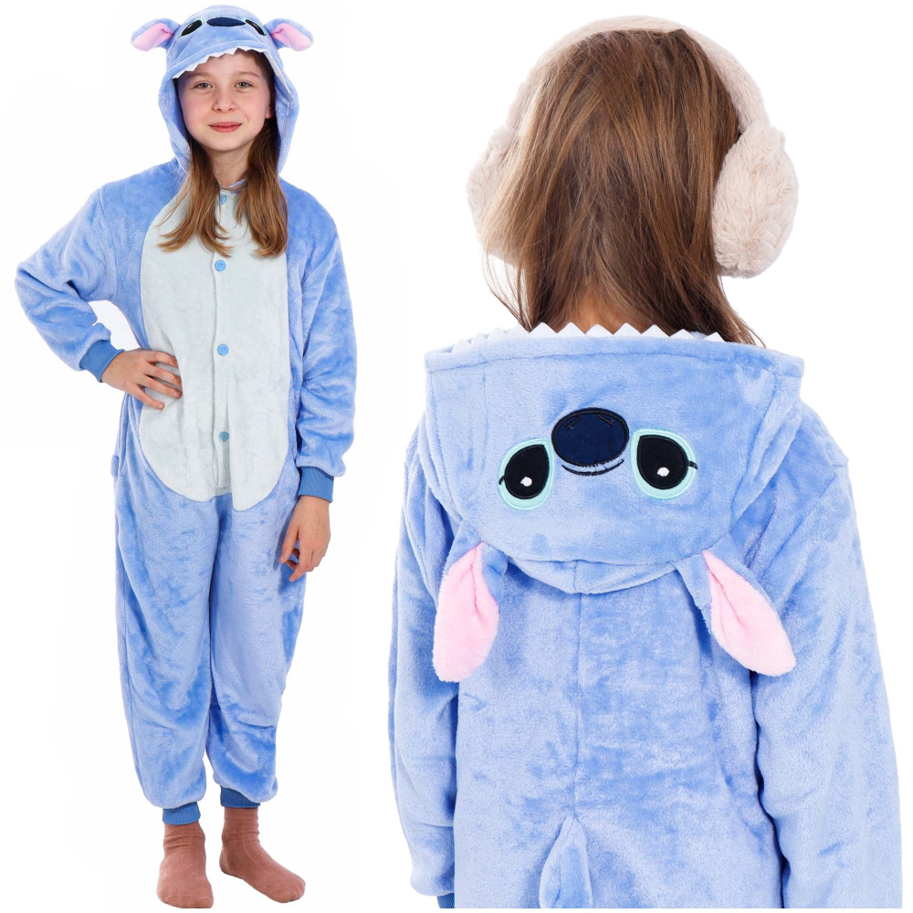Pyžamo Kigurumi Stitch modré, veľ. S SPRINGOS HA7566