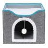 Domček pre mačku s brmbolcom SPRINGOS PA1085 sivý