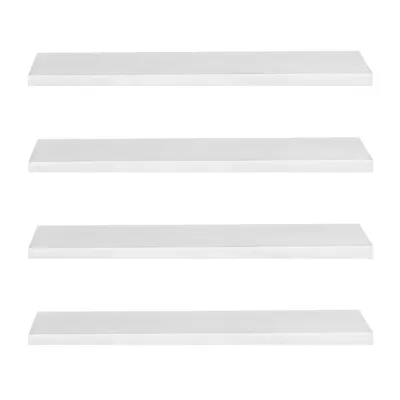 Polica na stenu sada 4 ks SPRINGOS HF0052 biele