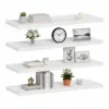 Polica na stenu sada 4 ks SPRINGOS HF0052 biele