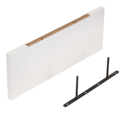 Polica na stenu sada 4 ks SPRINGOS HF0052 biele