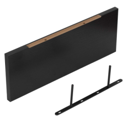 Polica na stenu sada 4 ks SPRINGOS HF0053 čierne