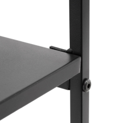 Nástenná polica sada 3 ks SPRINGOS HF0055 čierna