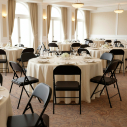 Skladacia stolička SPRINGOS GF0113 čierna