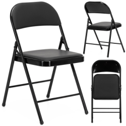 Skladacia stolička SPRINGOS GF0113 čierna