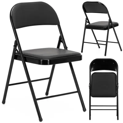 Skladacia stolička SPRINGOS GF0113 čierna