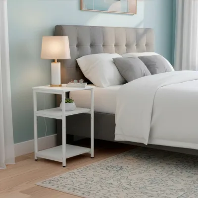 Nočný stolík SPRINGOS HF0065 biely