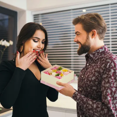 Mydlové kvety v darčekovej krabičke SPRINGOS HA7446