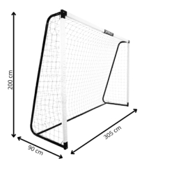 Futbalová bránka 305x200x90 cm SPRINGOS SG0013