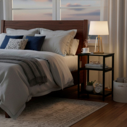 Nočný stolík SPRINGOS HF0063 čierny