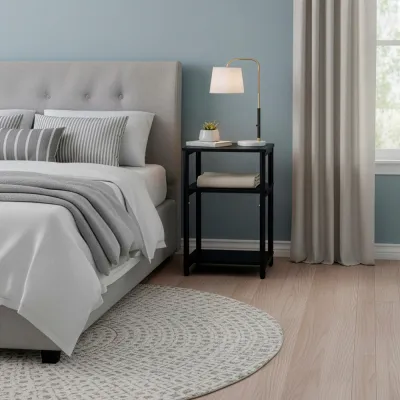 Nočný stolík SPRINGOS HF0063 čierny