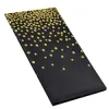 Obrus na stôl 272x137 cm vodeodolný SPRINGOS PS0049 čierny so zlatými bodkami