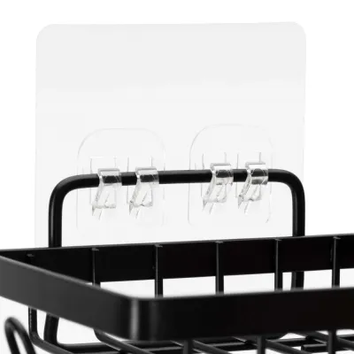 Poličky do kúpeľne 5 ks SPRINGOS HA7543 čierne