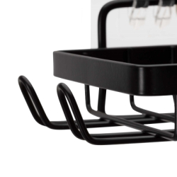 Poličky do kúpeľne 5 ks SPRINGOS HA7543 čierne