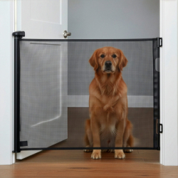 Bezpečnostná zábrana rolovacia 162x86 cm SPRINGOS HA7525 čierna