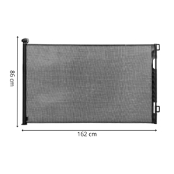 Bezpečnostná zábrana rolovacia 162x86 cm SPRINGOS HA7525 čierna