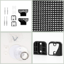 Bezpečnostná zábrana rolovacia 162x86 cm SPRINGOS HA7525 čierna