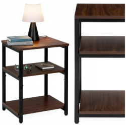 Nočný stolík SPRINGOS HF0062 tmavo hnedý