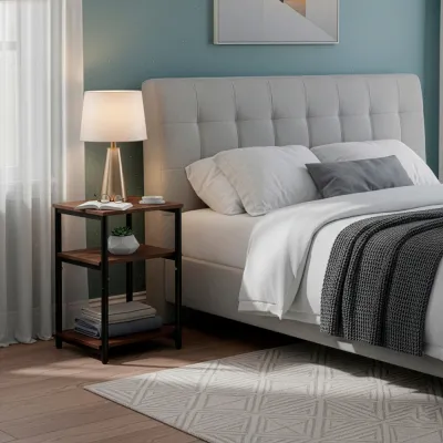 Nočný stolík SPRINGOS HF0062 tmavo hnedý