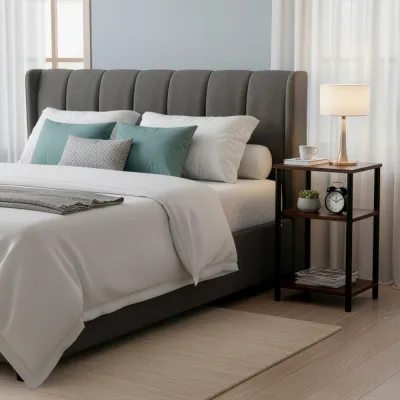 Nočný stolík SPRINGOS HF0062 tmavo hnedý