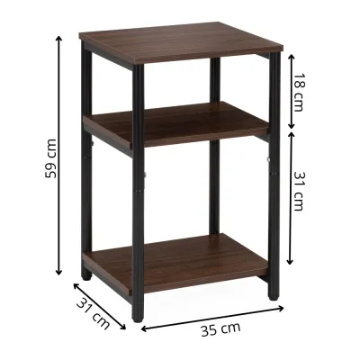 Nočný stolík SPRINGOS HF0062 tmavo hnedý