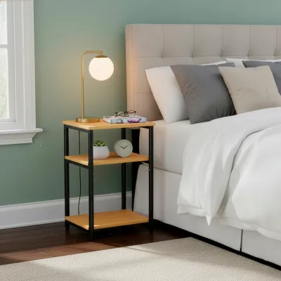 Nočný stolík SPRINGOS HF0064 svetlo hnedý