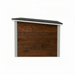 Zatepletá búda pre psa 106x72x67 cm DECHLAND BP06 hnedo-šedá