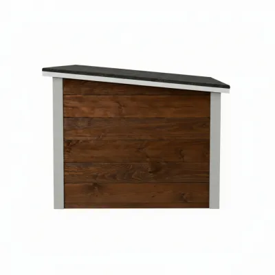 Zatepletá búda pre psa 106x72x67 cm DECHLAND BP06 hnedo-šedá