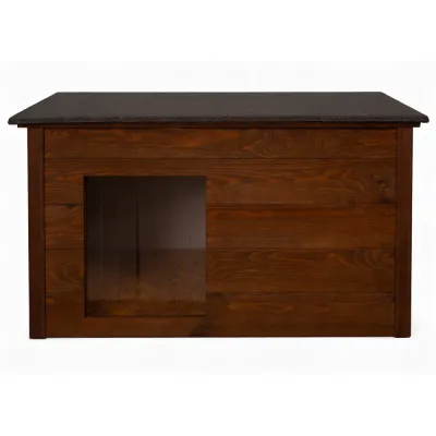 Zatepletá búda pre psa 106x72x67 cm DECHLAND BP06 hnedá