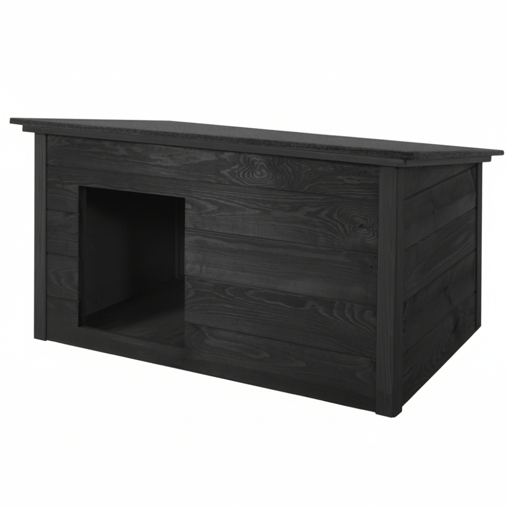 Zatepletá búda pre psa 106x72x67 cm DECHLAND BP06 sivá