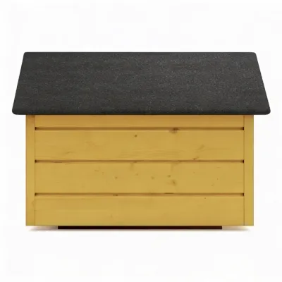 Zatepletá búda pre psa L 80x64x61 cm DECHLAND BP011 žltá