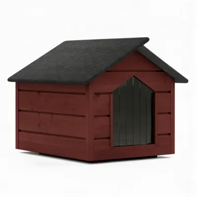 Zatepletá búda pre psa L 80x64x61 cm DECHLAND BP011 mahagón