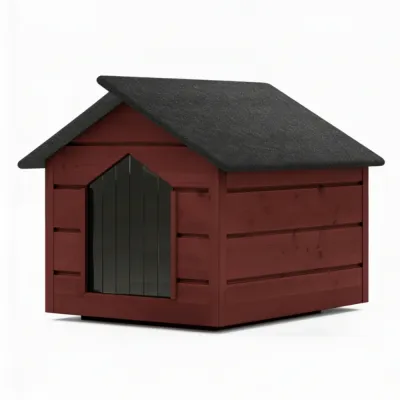 Zatepletá búda pre psa L 80x64x61 cm DECHLAND BP011 mahagón