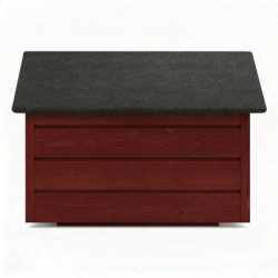 Zatepletá búda pre psa L 80x64x61 cm DECHLAND BP011 mahagón