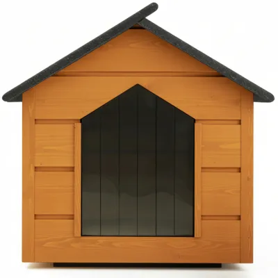 Zatepletá búda pre psa L 80x64x61 cm DECHLAND BP011 gaštan